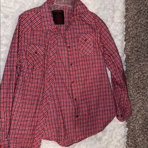 Plaid thick button down